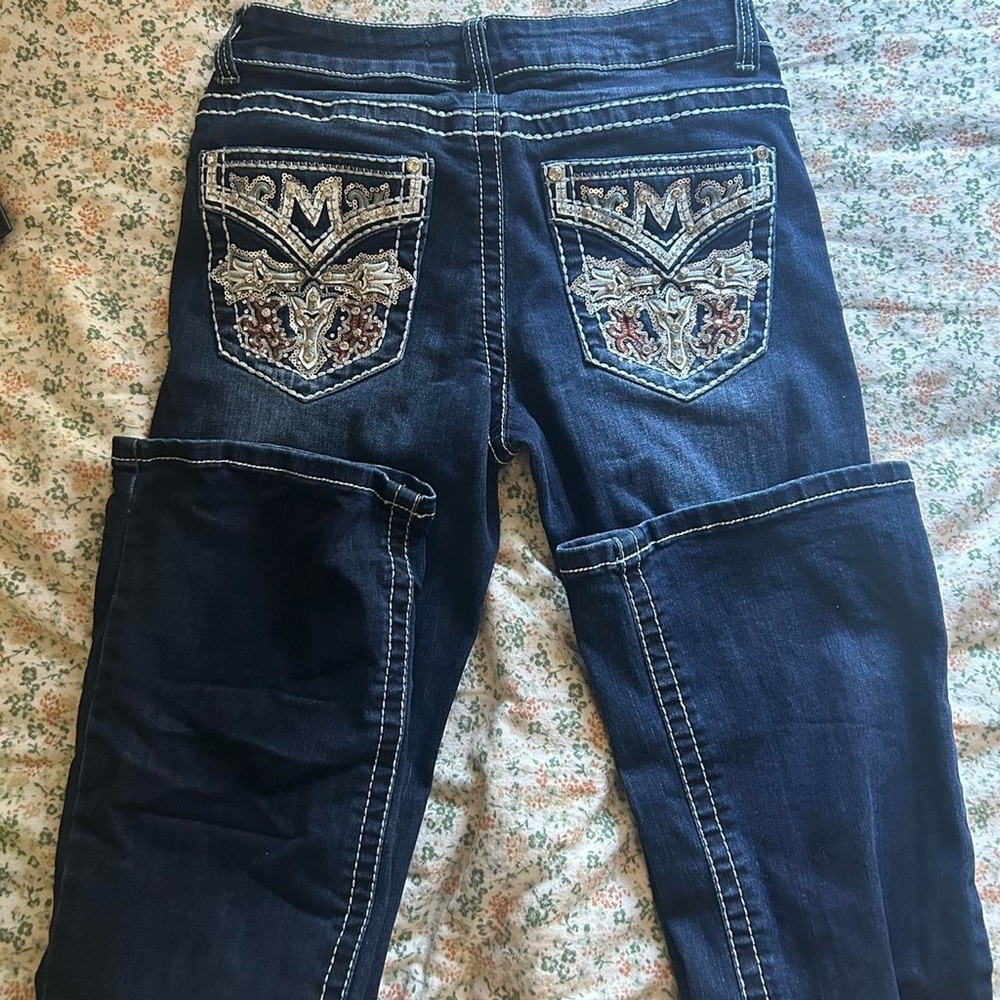 Women's Boot Cut Jeans - Dark Blue